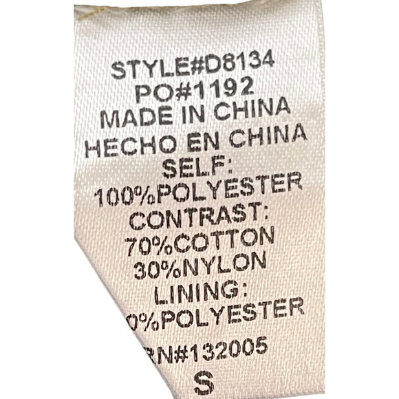 Entro Women's Top Floral Sheer Lace Cold Shoulder Flare Sleeves Green/Pink Small - Picture 11 of 12